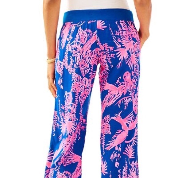 Lilly Pulitzer Night Caw Seaside Beach Pants - Picture 3 of 3